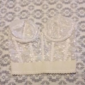 White corset top
